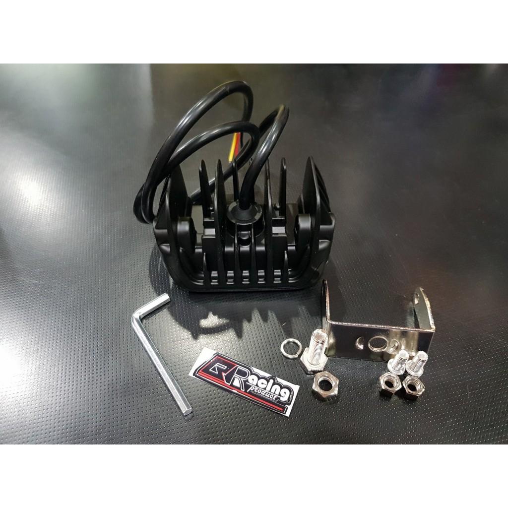 ชุดคู่ ไฟสปอร์ตไลท์+ขายึด Motowolf แบบมีไซเรน