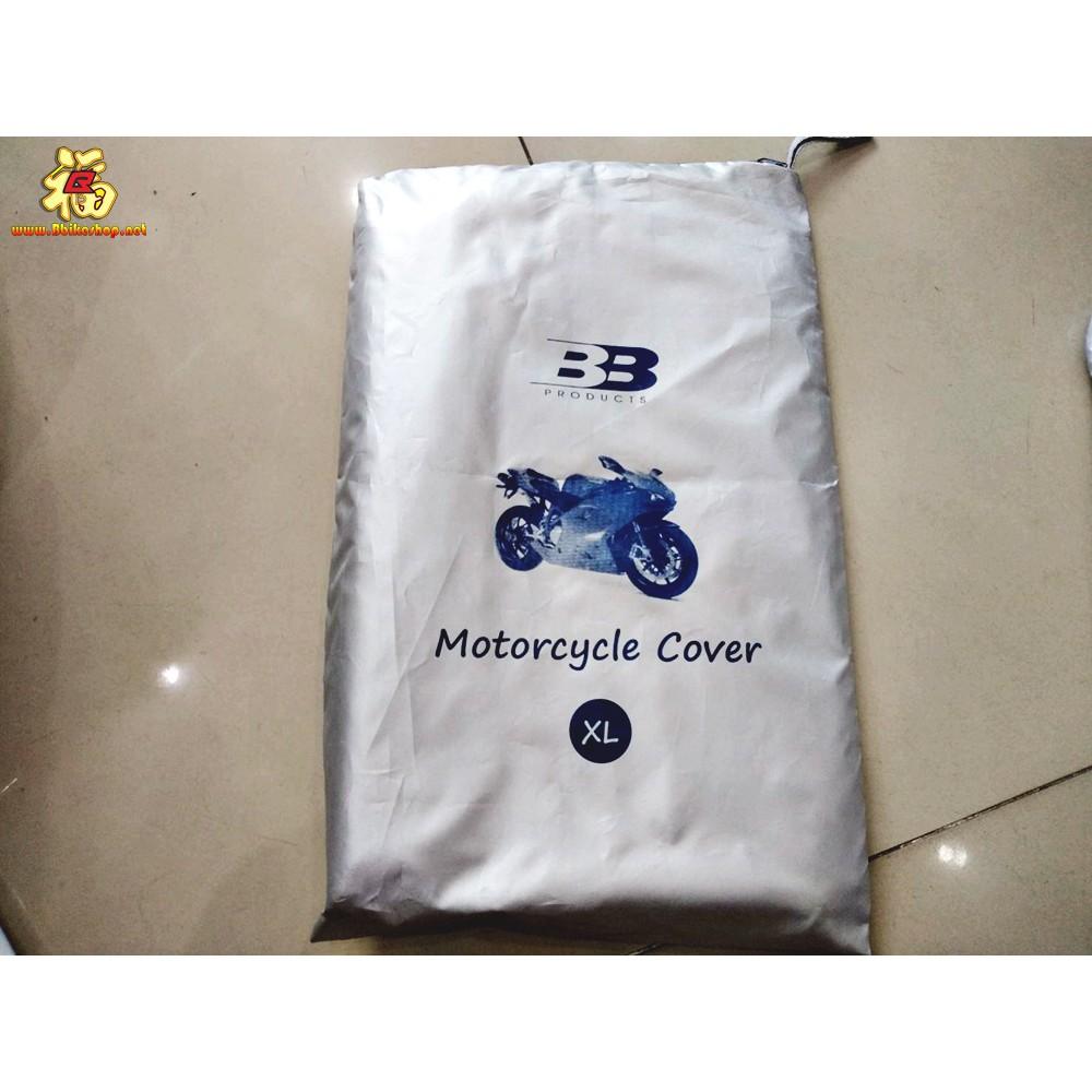 ผ้าคลุมรถมอไซค์ กันฝน/กันแดดUV  Size L/XL งานCR racing แท้
