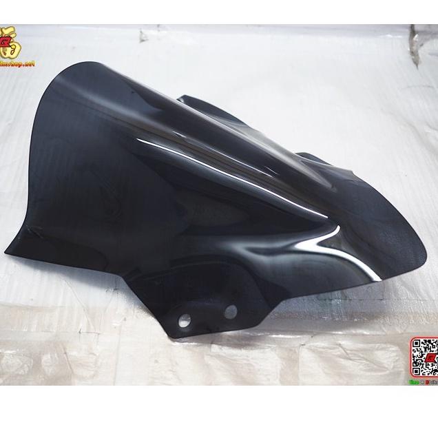 ชิวหน้า ทรงโหนก-ใหม่ ตรงรุ่น Ninja-400 ชิวหน้าอคิลิค ดำใส NINJA400 NINJA