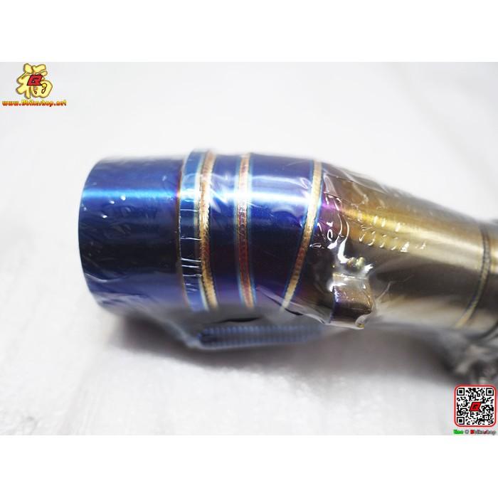 สลิปออนคอท่อเลสงาน Ace ตรงรุ่น Ninja/Z-300 2นิ้ว (สีไทเท)