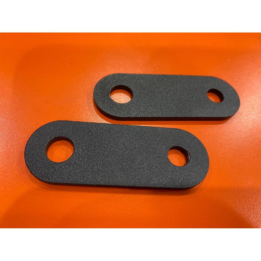 อุปกรณ์ยึดท่อ 2รู  เหล็กหนา ราคา1ข้าง ทำสีพาวเดอร์โค้ท หนา3mm. เพลทยึดหูท่อ ขายึดปลายท่องาน DIY