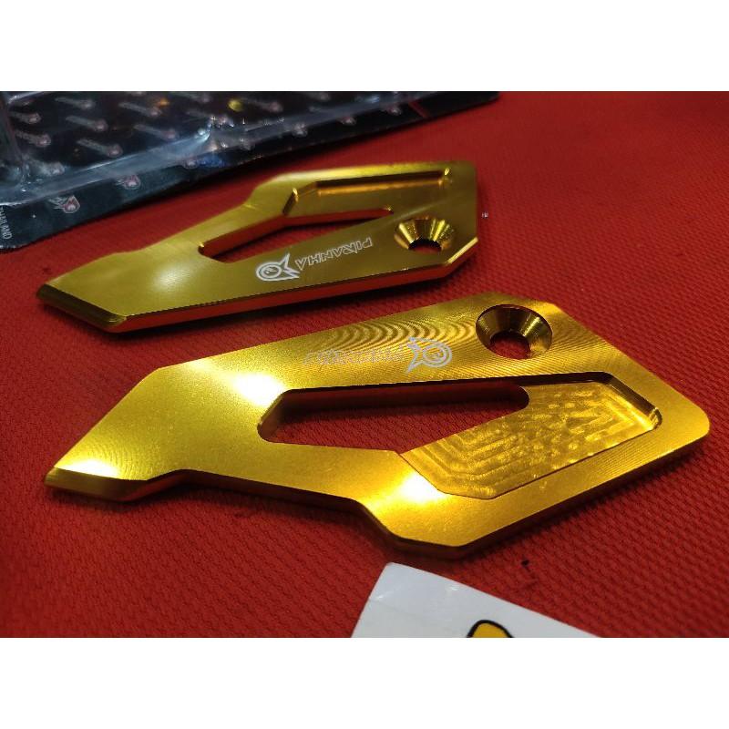 ปีกพักเท้าหลังแต่ง ตรงรุ่น M-slaz Piranha cnc คละสี