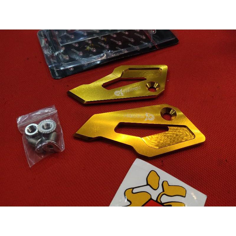 ปีกพักเท้าหลังแต่ง ตรงรุ่น M-slaz Piranha cnc คละสี