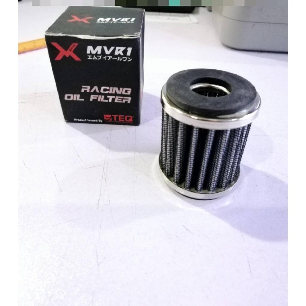 กรองน้ำมันเครื่อง สแตนเลส แท้ MVR1 X-MAX M-slaz/R-15 MT15 XSR155 EXCITER SPARK115I ทำความสะอาดได้**