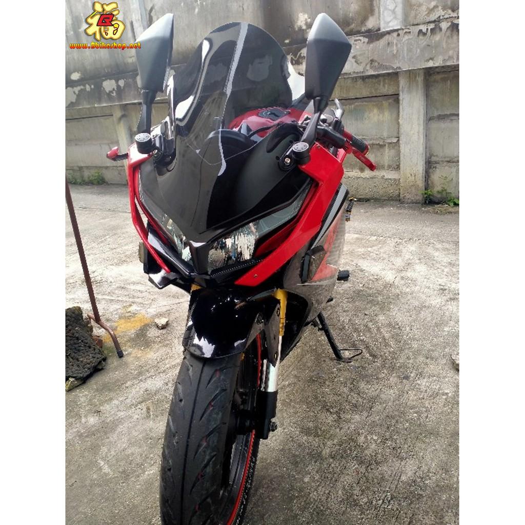 ชิวหน้า แต่งอคิลิคดำ ตรงรุ่น NINJA300 NINJA250 ตัวเก่า โฉมเดียวกัน ชิวดำ ชิวแต่ง บังหน้า