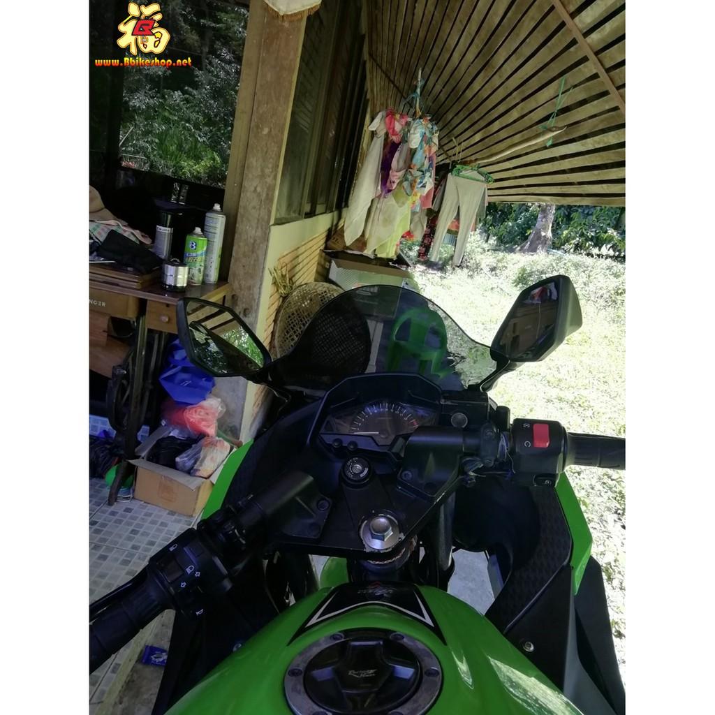 ชิวหน้า แต่งอคิลิคดำ ตรงรุ่น NINJA300 NINJA250 ตัวเก่า โฉมเดียวกัน ชิวดำ ชิวแต่ง บังหน้า