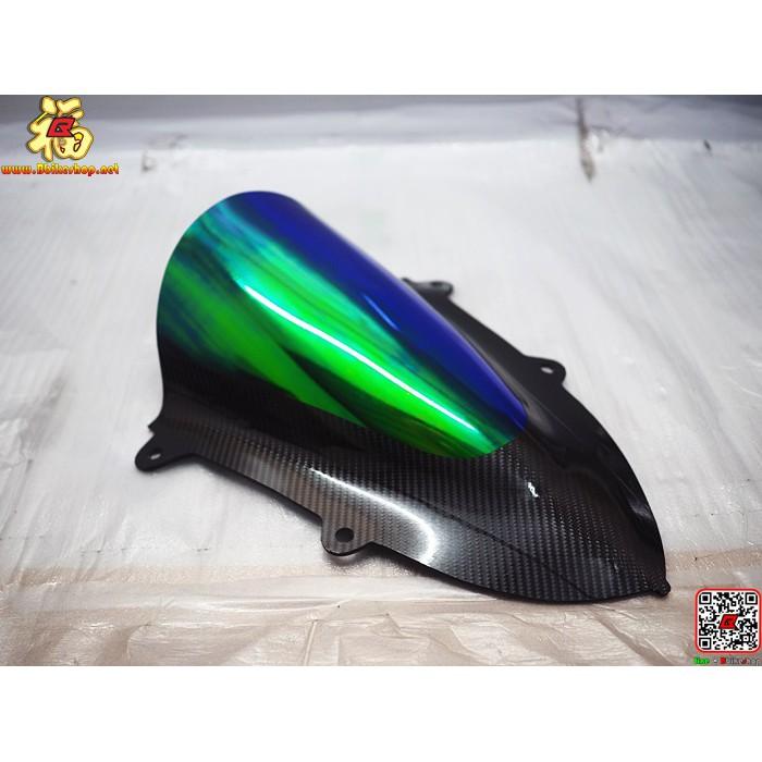 ชิวหน้าแต่งปรอท+เคฟล่ารุ้งตรงรุ่น CBR-500R 2019 ชิวแต่ง อะคริลิค ดำ CBR500R