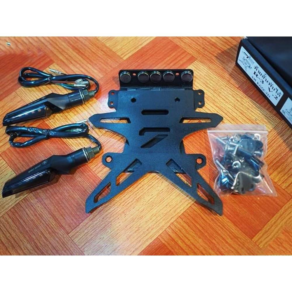ท้ายสั้น R3 แม่เหล็กพับได้+ไฟเลี้ยวSpirit L4 แท้ ไฟหรี่ในตัว ตรงรุ่น R3* Sevenspeed
