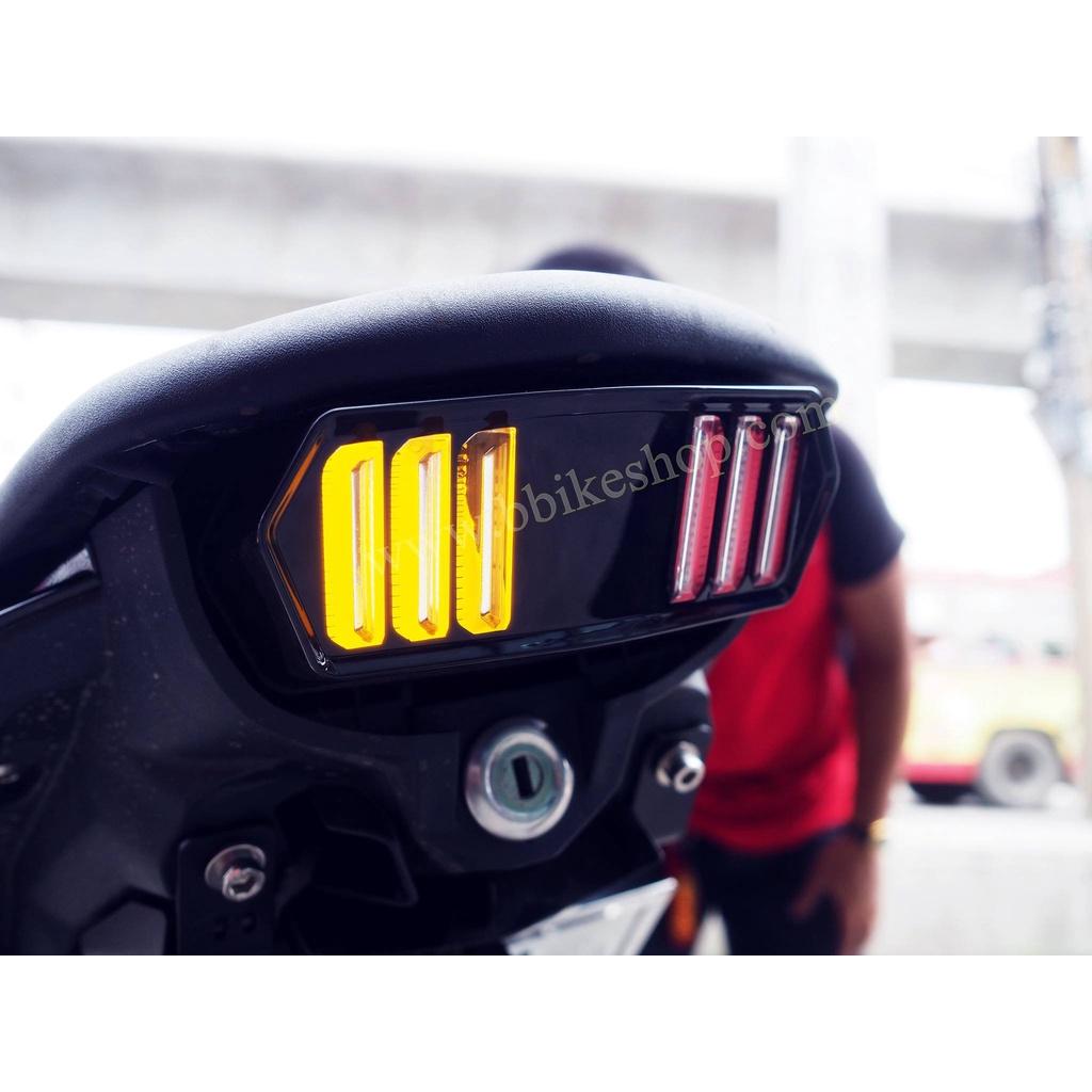 ไฟท้ายไฟเลี้ยวในตัว MSX ทรง Mustang มีไฟ เลี้ยวในตัว คละรุ่น MSX CB650 CBR650 DEMON125 MSX SF ไฟท้าย ไฟเลี้ยว