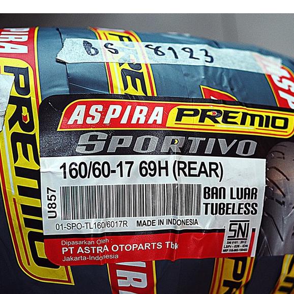 ยางหลัง 160/60-17 R Aspira Premio Sportivo*  ยางนอก ขอบ17 ยาง
