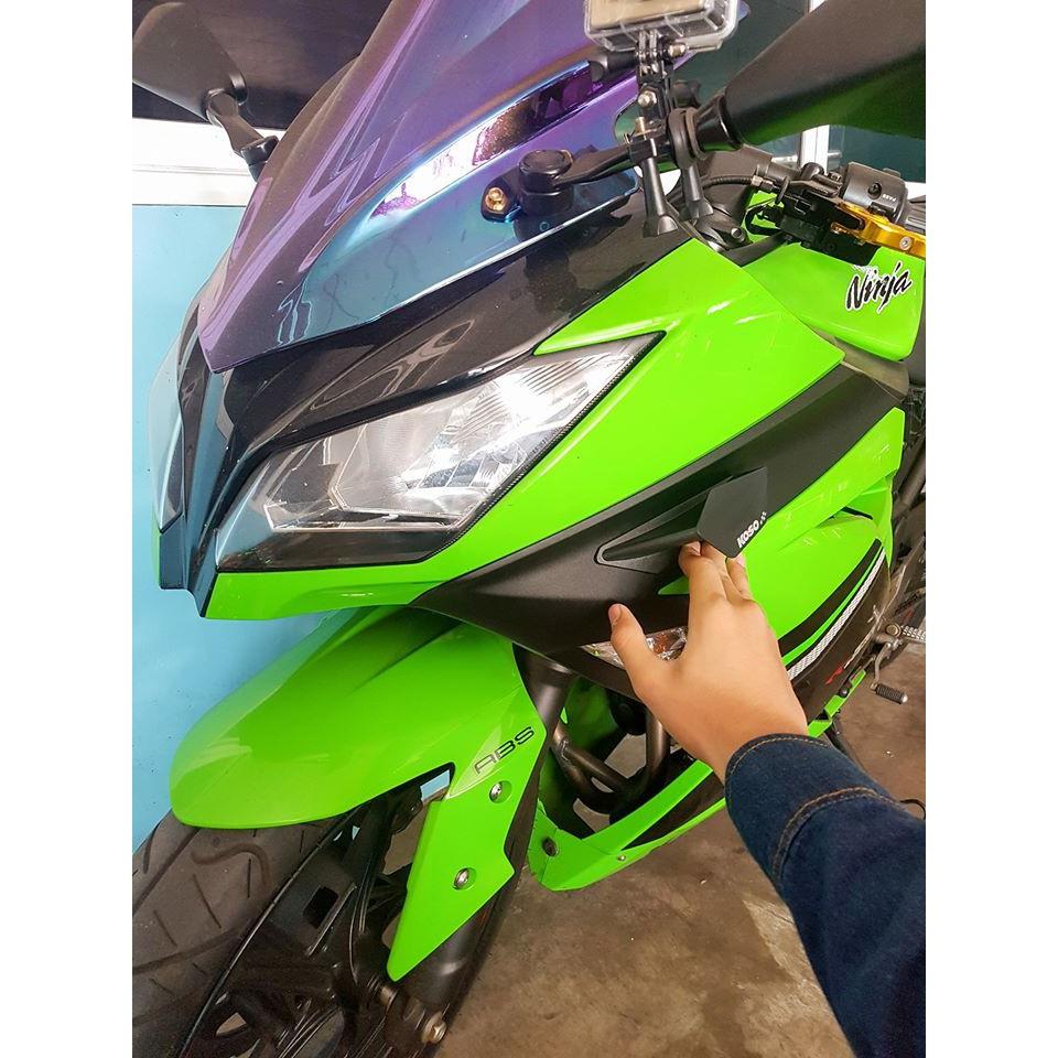 11.วิง KOSO แท้100% ปีกข้าง UNIVERSAL ชุดปีกข้างดักอากาศ moto GP ใส่ได้หลายรุ่น  #สีดำ****