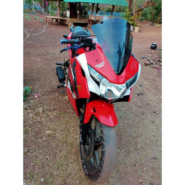 ชิวหน้า แต่ง ตรงรุ่น CBR150I ทรงK อคิลิคดำ*ชิวหน้า CBR150I ปีเก่า หายาก หน้ากาก