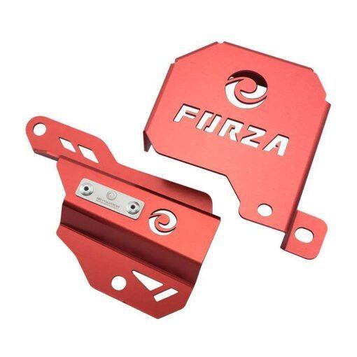 ฝาครอบคอยล์ไฟ+ครอบสายดีส (ลูมิเนียม) REVOLUTION FORZA-300, FORZA-350 NEW(0299)