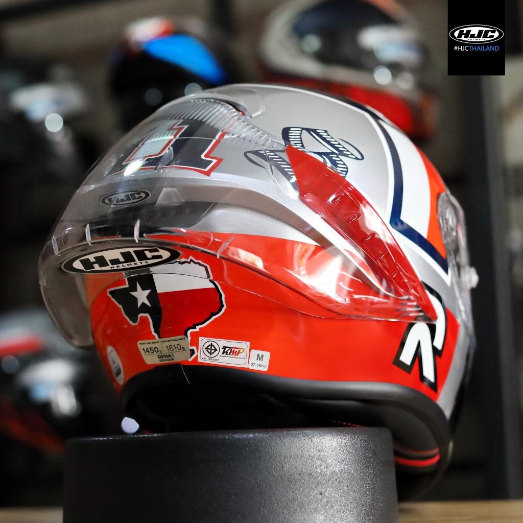 หมวกกันน็อค HJC RPHA1 Ben Spies Silver Star ลายนักแข่ง Moto GP🏁BIG STAR⭐️⭐️ ลายดาวเด่นในตำนานของ HJC