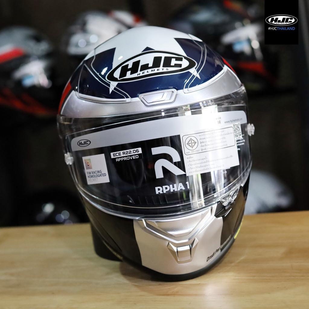 หมวกกันน็อค HJC RPHA1 Ben Spies Silver Star ลายนักแข่ง Moto GP🏁BIG STAR⭐️⭐️ ลายดาวเด่นในตำนานของ HJC