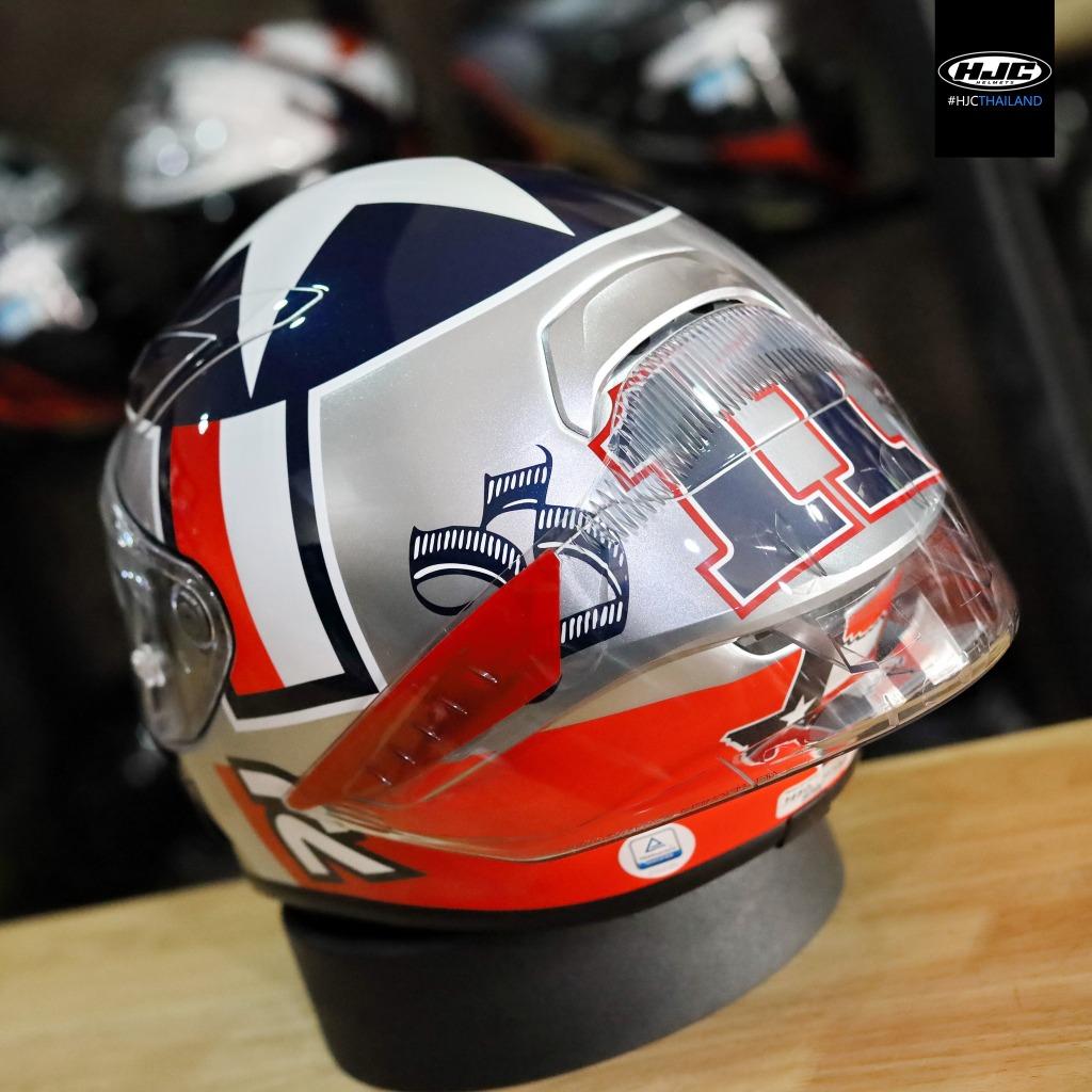 หมวกกันน็อค HJC RPHA1 Ben Spies Silver Star ลายนักแข่ง Moto GP🏁BIG STAR⭐️⭐️ ลายดาวเด่นในตำนานของ HJC