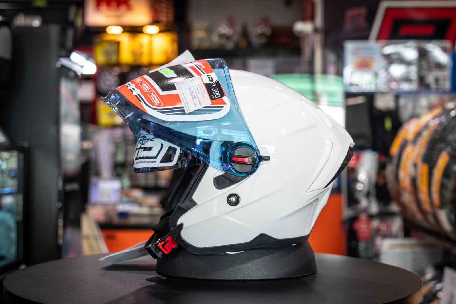 หมวกกันน็อค ID E-TRON รุ่นแว่น 2 ชั้น