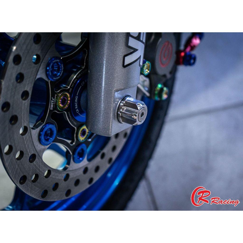แกนล้อหน้า สแตนเลส LEAD-125 4V / Giorno+ CR RACING (015)