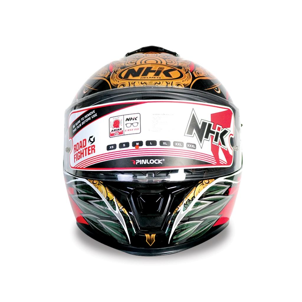 หมวกกันน็อค เต็มใบ NHK Helmet K5R ⚡Baliness Garuda แว่น2ชั้น มีกระเป๋าแถมให้