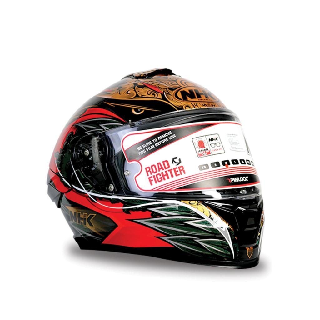 หมวกกันน็อค เต็มใบ NHK Helmet K5R ⚡Baliness Garuda แว่น2ชั้น มีกระเป๋าแถมให้