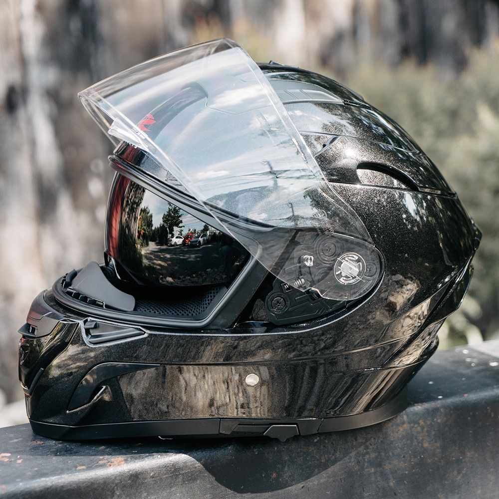 หมวกกันน็อค ZEUS Helmets  ZS-827 หมวกเท่ห์ มีแว่นกันแดดขนาดใหญ่