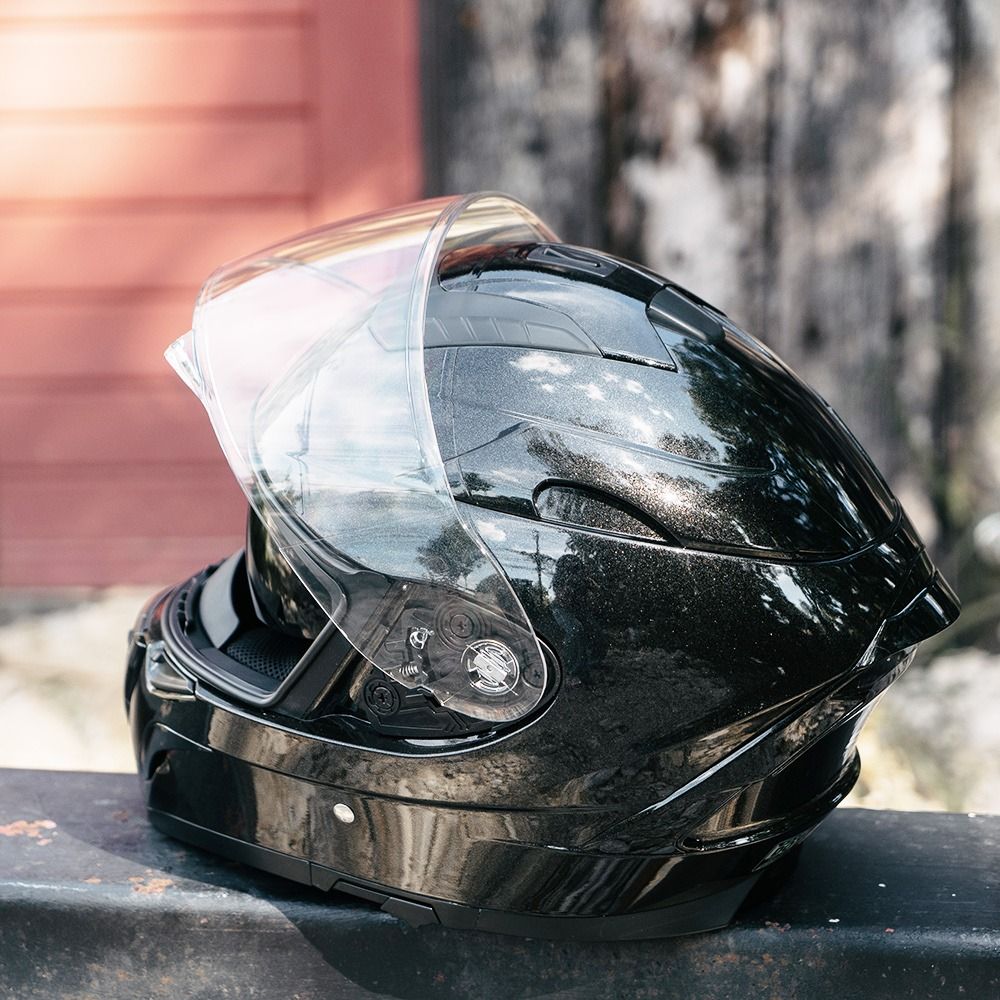 หมวกกันน็อค ZEUS Helmets  ZS-827 หมวกเท่ห์ มีแว่นกันแดดขนาดใหญ่