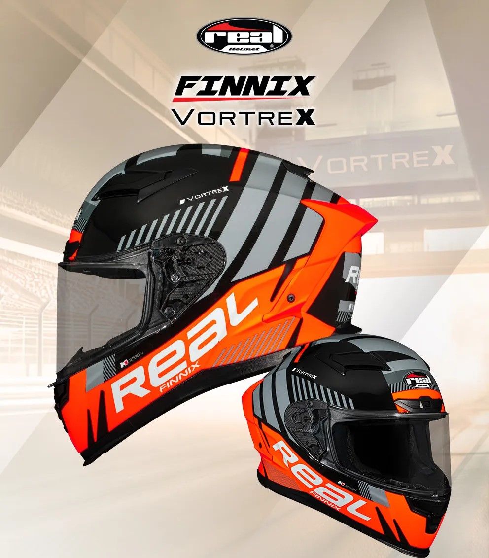 หมวกกันน็อครุ่นใหม่ล่าสุดจากหมวกกันน็อค Real FINNIX VORTREX