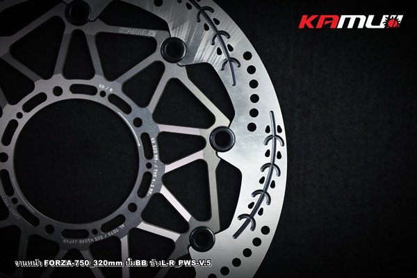 จานหน้า FORZA-750 320 มิล.ลาย KA-02 สำหรับปั๊ม BREMBO KAMUI