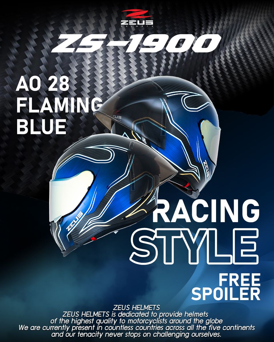 หมวกกันน็อค ZEUS ZS-1900 AO28 BLUE