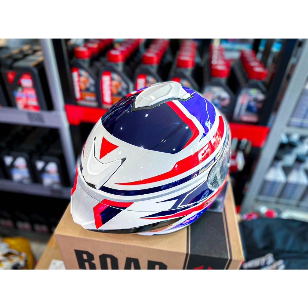 หมวก NHK Helmets K5R : Jacob Roulstone โมเดลใหม่ล่าสุด ทรงอย่างซิ่ง Full Face มีแว่นสองชั้น