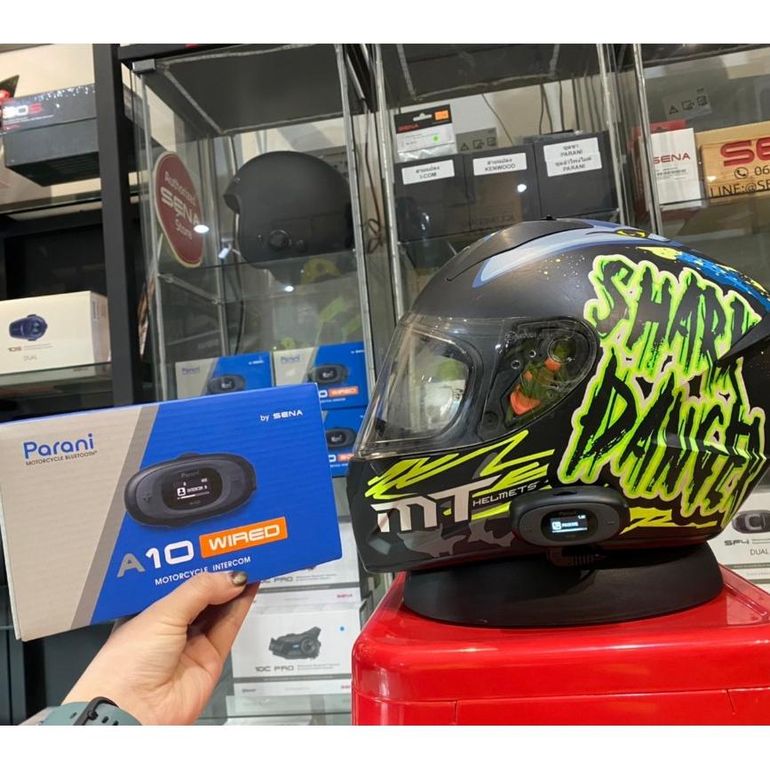 บลูทูธ💥2024 PARANI A10 รุ่นใหม่ล่าสุด ‼️ WIRED (ไมค์แปะสาย) รับประกัน ตัวเครื่องรวมถึงแบตเตอรี่ 2 ปี บลูทธติดหมวก