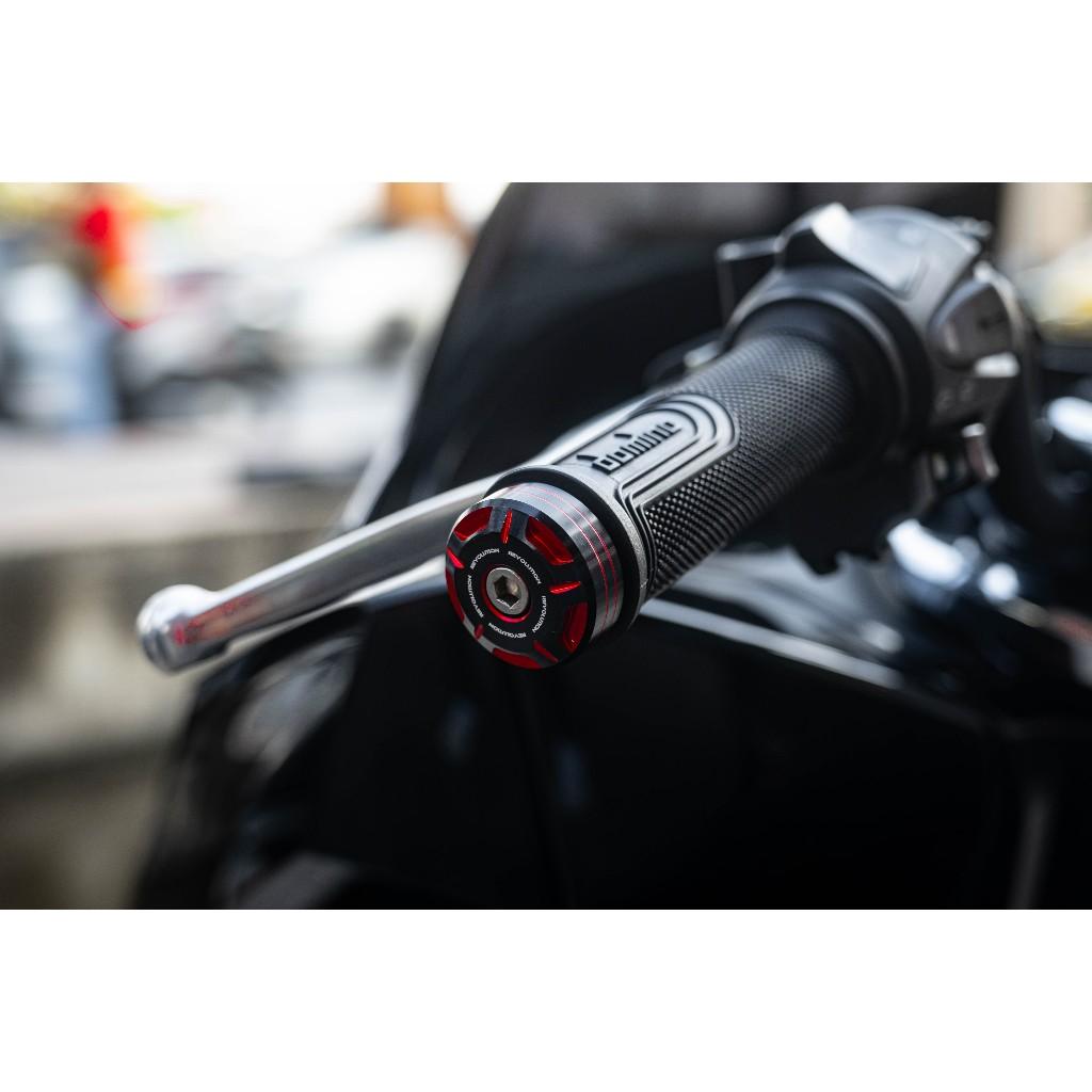 น๊อตปลายแฮนด์ (ทูโทน) 2โทน REVOLUTION FORZA-350, X-MAX 300 ใช้ทั่วไป (34×13.5mm)