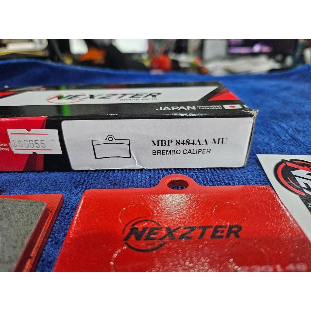 29. ผ้าเบรคหน้า NEXZTER 8484AA ผ้าเบรคปั๊ม BREMBO CALIPER 4 POT หูชิด
