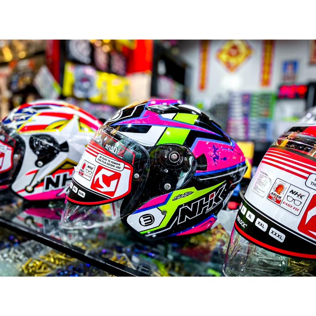 หมวกกันน็อค ครึ่งใบ NHK HELMETS2 Model : S1 GP Pro VISOR