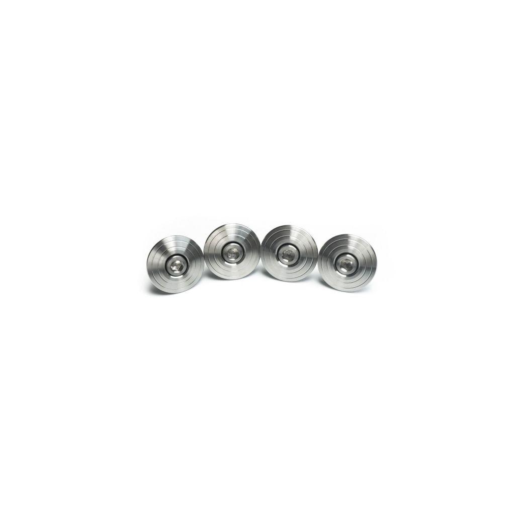 น๊อตพักเท้าสแตนเลส CNC LEAD-125 แบรนด์ CR RACING