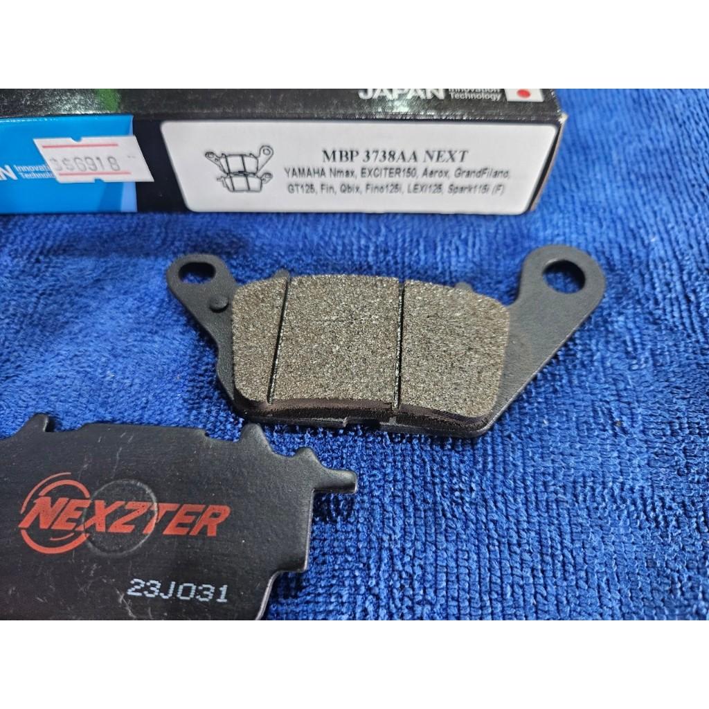 28. ผ้าเบรคหน้า NEXZTER 3738AA สำหรับรถรุ่น GRAND FILANO/AEROX/QBIX/FINO 125i/NMAX/GT 125/LEXI 125