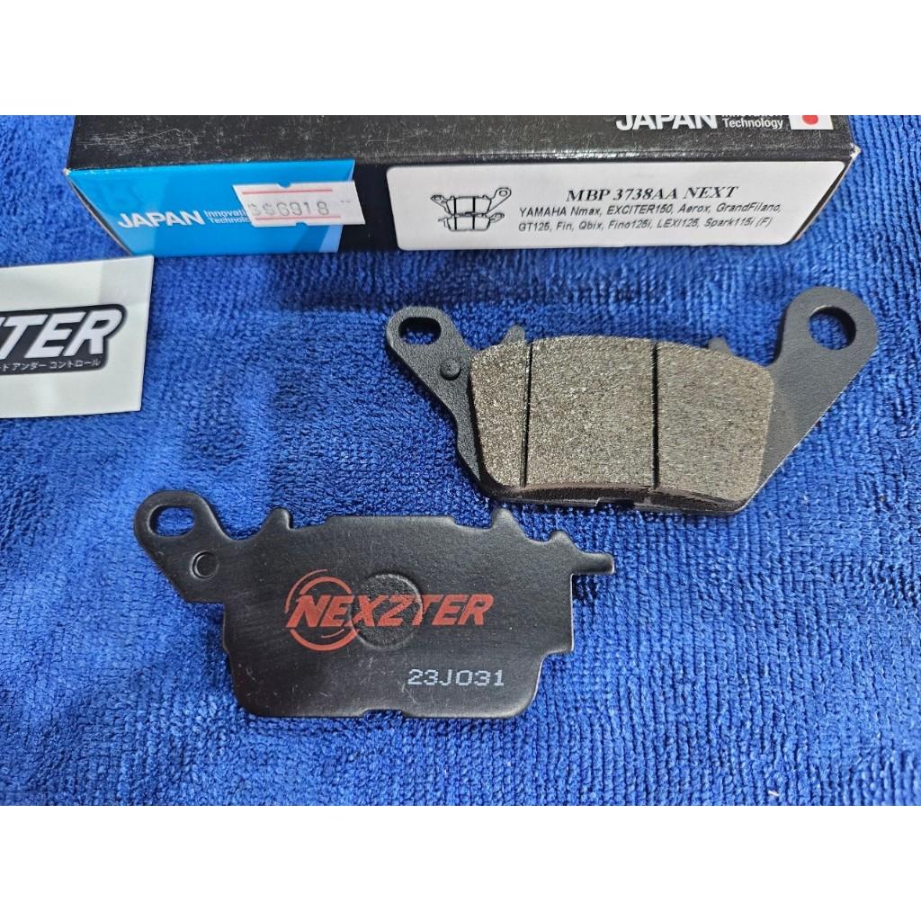 28. ผ้าเบรคหน้า NEXZTER 3738AA สำหรับรถรุ่น GRAND FILANO/AEROX/QBIX/FINO 125i/NMAX/GT 125/LEXI 125