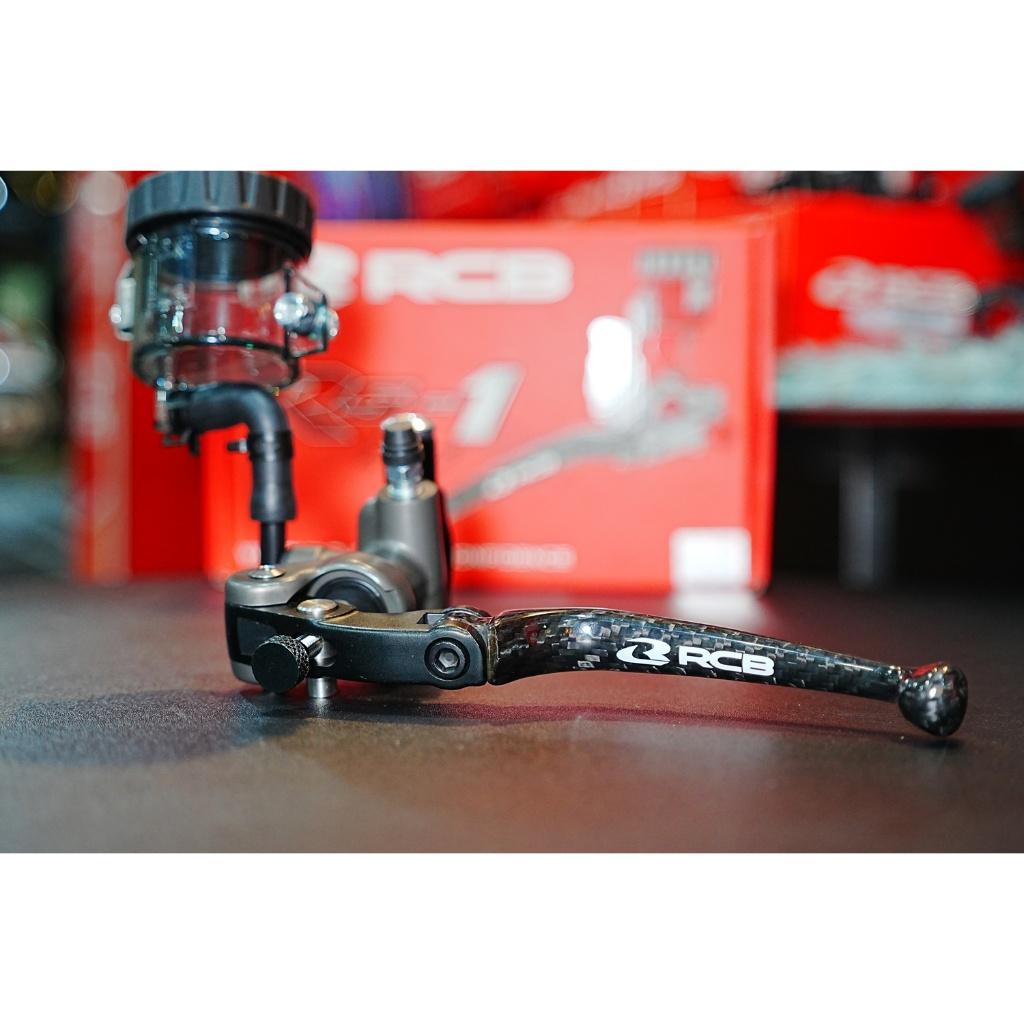 ใหม่ ปั้มเบรค ก้านคาร์บอนแท้ Racingboy รุ่น Rs1 เบอร์ 17mm. ซ้าย/ขวา  กระปุกน้ำมันใหญ่กว่าเดิม ปั้มบน RCB R/L