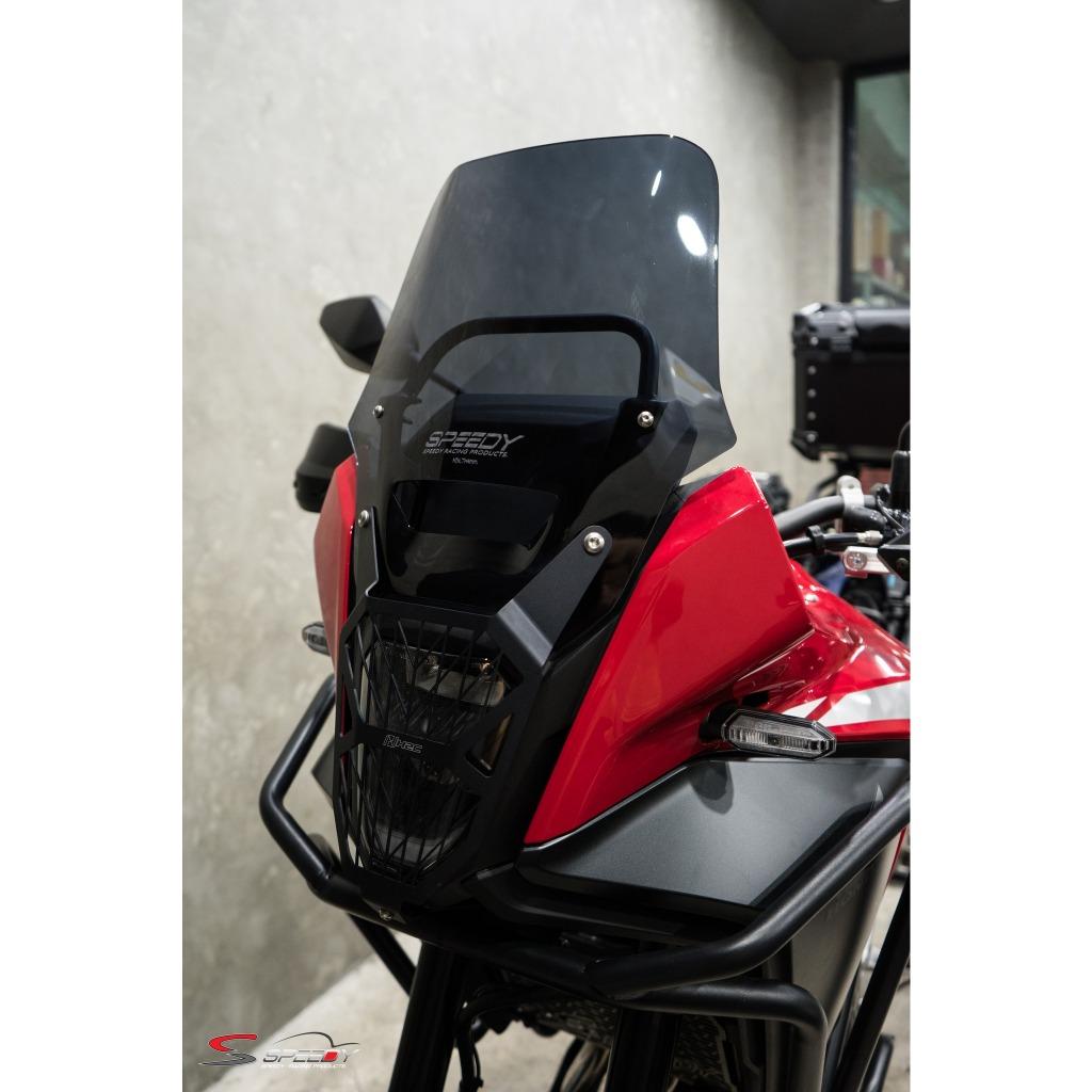 596.บังไมล์-ชิลล์หน้า แบรนด์ SPEEDY NX-500 หนา4mm 14นิ้ว ใส/สโม๊ค