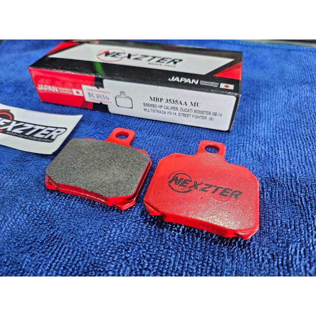 23. ผ้าเบรคหลัง NEXZTER 3535AA 2 POTS ปั้มด้วง ปั๊มปีกผีเสื้อ สำหรับรถรุ่น MONSTER 795/796  899/959 PANIGALE HYPERMOTRAD