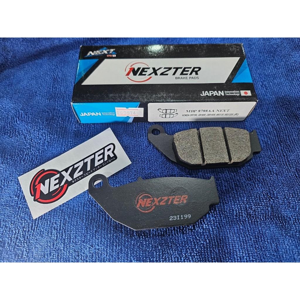 14. ผ้าเบรคหลัง NEXZTER 8788AA สำหรับรถรุ่น CRF 250,CB 150R,CBR 150R,MSX 125,MSX 125 SF /GSX-S150