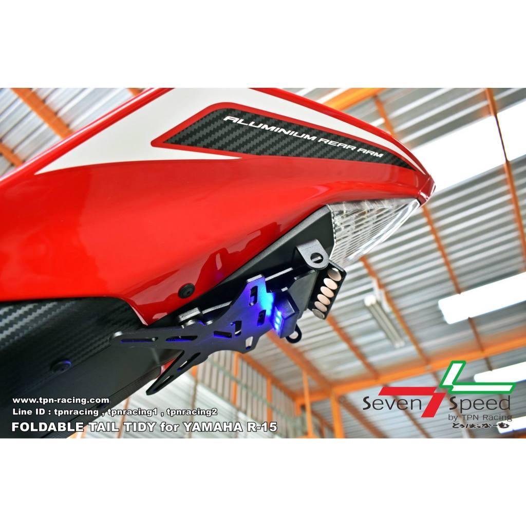 ท้ายสั้นแม่เหล็กพับได้ R-15 มีไฟ / ไม่มีไฟ LED seven speed / Kamui (122/104)