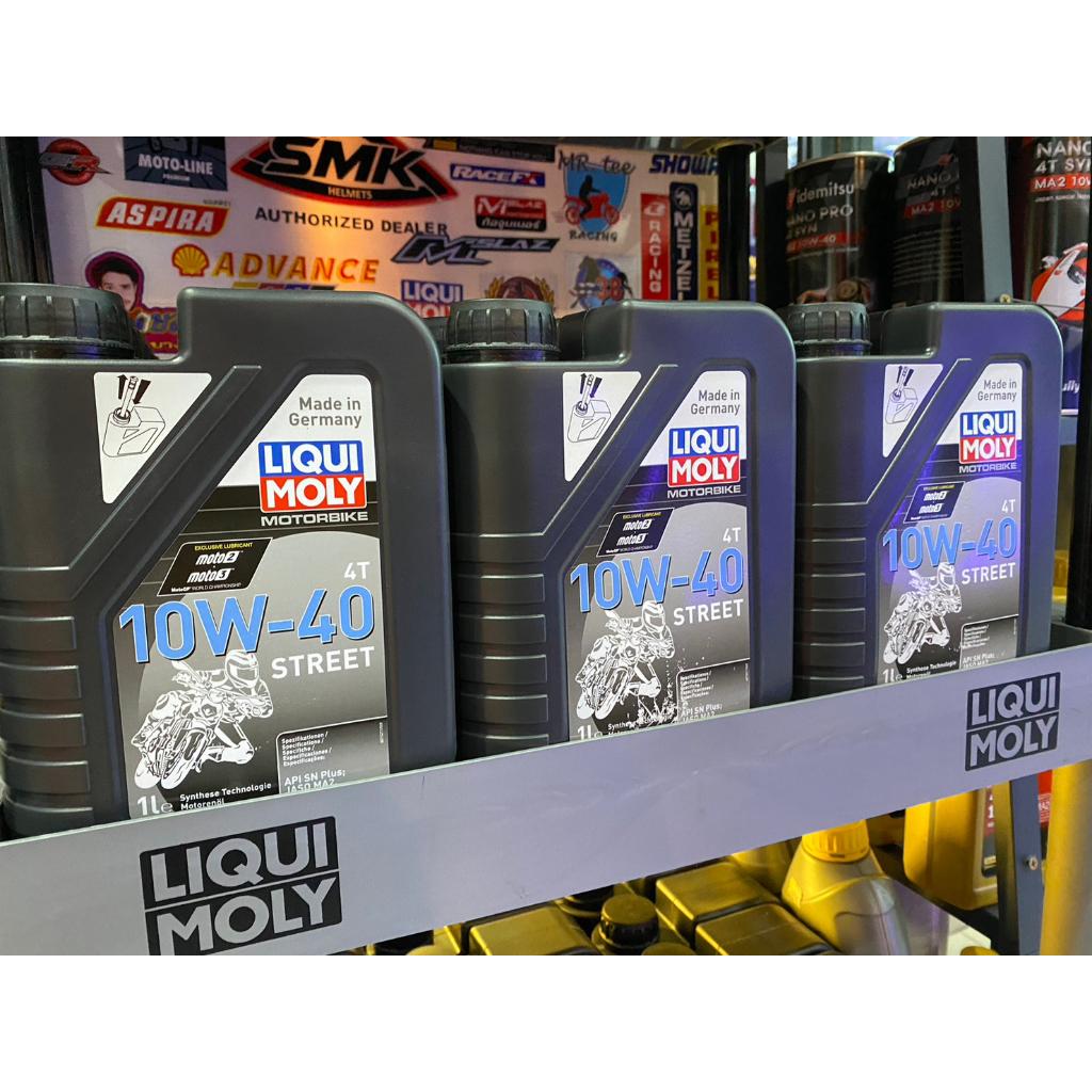 น้ำมันเครื่องมอเตอร์ไซค์ 10W-40 STREET แบรนด์ LIQUI MOLY