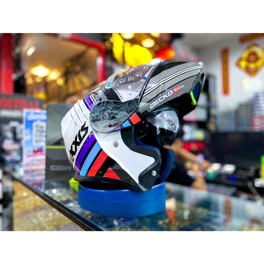 💥ใหม่หมวกเต็มใบเปิดคาง AXXIS GECKO SV มอก ECE22.05 นำเข้าจากสเปน