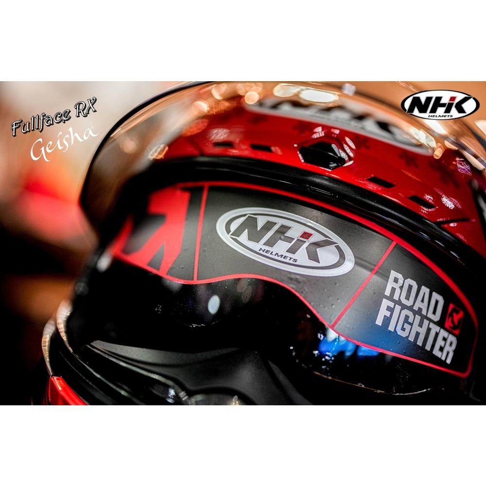 หมวกกันน็อค NHK RX09 GEISHA  #ฟรี -เสื้ออินเนอร์NHKลายเกอิชา , กระเป๋าใส่หมวก **มีแว่นกันแดดด้านใน **