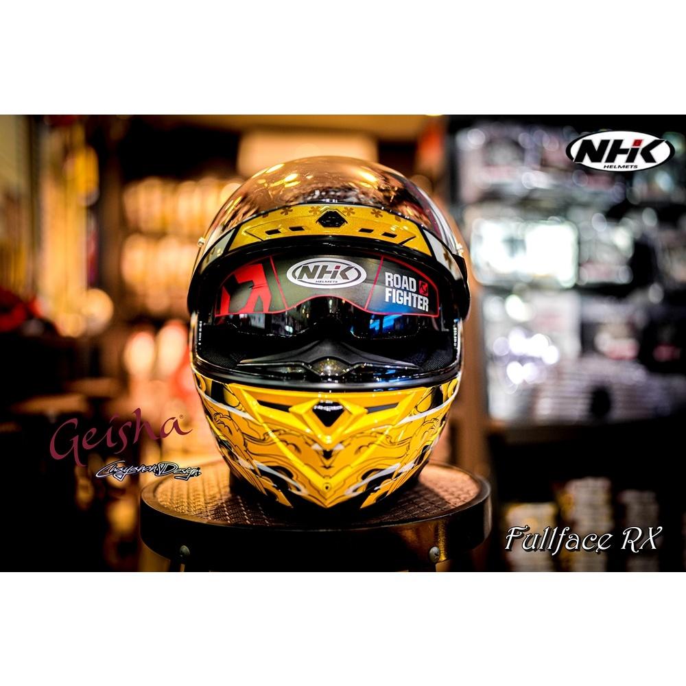 หมวกกันน็อค NHK RX09 GEISHA  #ฟรี -เสื้ออินเนอร์NHKลายเกอิชา , กระเป๋าใส่หมวก **มีแว่นกันแดดด้านใน **