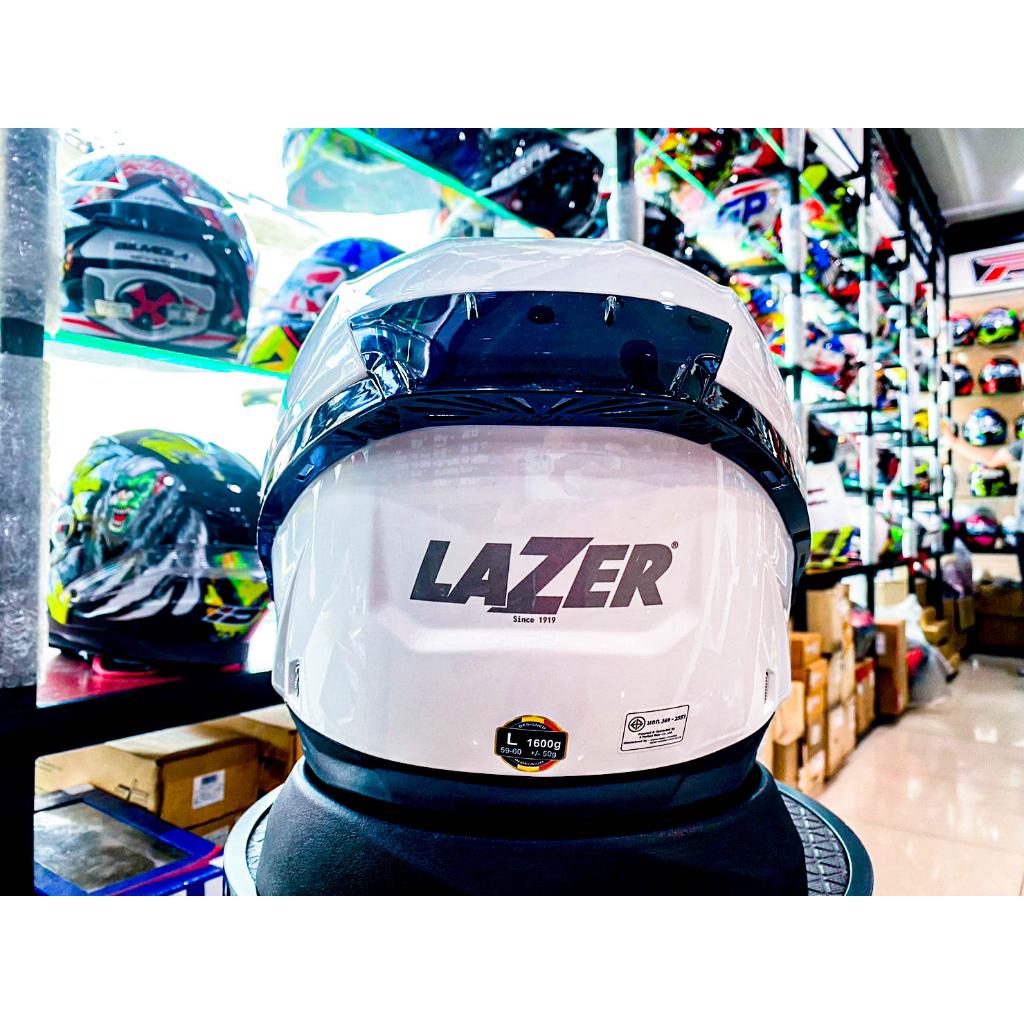 31.หมวกกันน็อค เต็มใบ LAZER RAFALE-S - สีพื้น ขาว