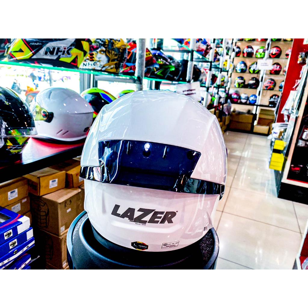 31.หมวกกันน็อค เต็มใบ LAZER RAFALE-S - สีพื้น ขาว