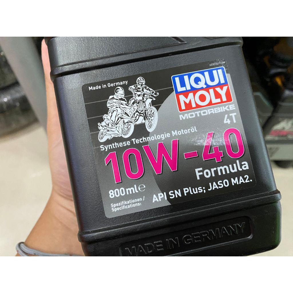 น้ำมันเครื่องมอเตอร์ไซค์ 10W-40 FORMULA 0.8L แบรนด์ LIQUI MOLY