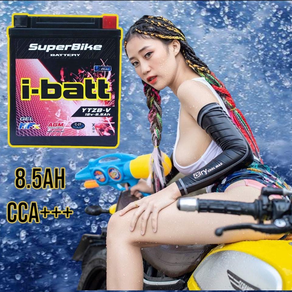 แบตเตอร์รี่ YTZ8-V  i-batt ขนาด 8.5 แอมป์ (สูง) สำหรับรถทำลูก รุ่น R3/MT03, Xmax.CBR250/300,CBR1000RR.KLX250,D-TRACKER